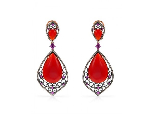 LE-6541 RED AGATE 37.48 CTW